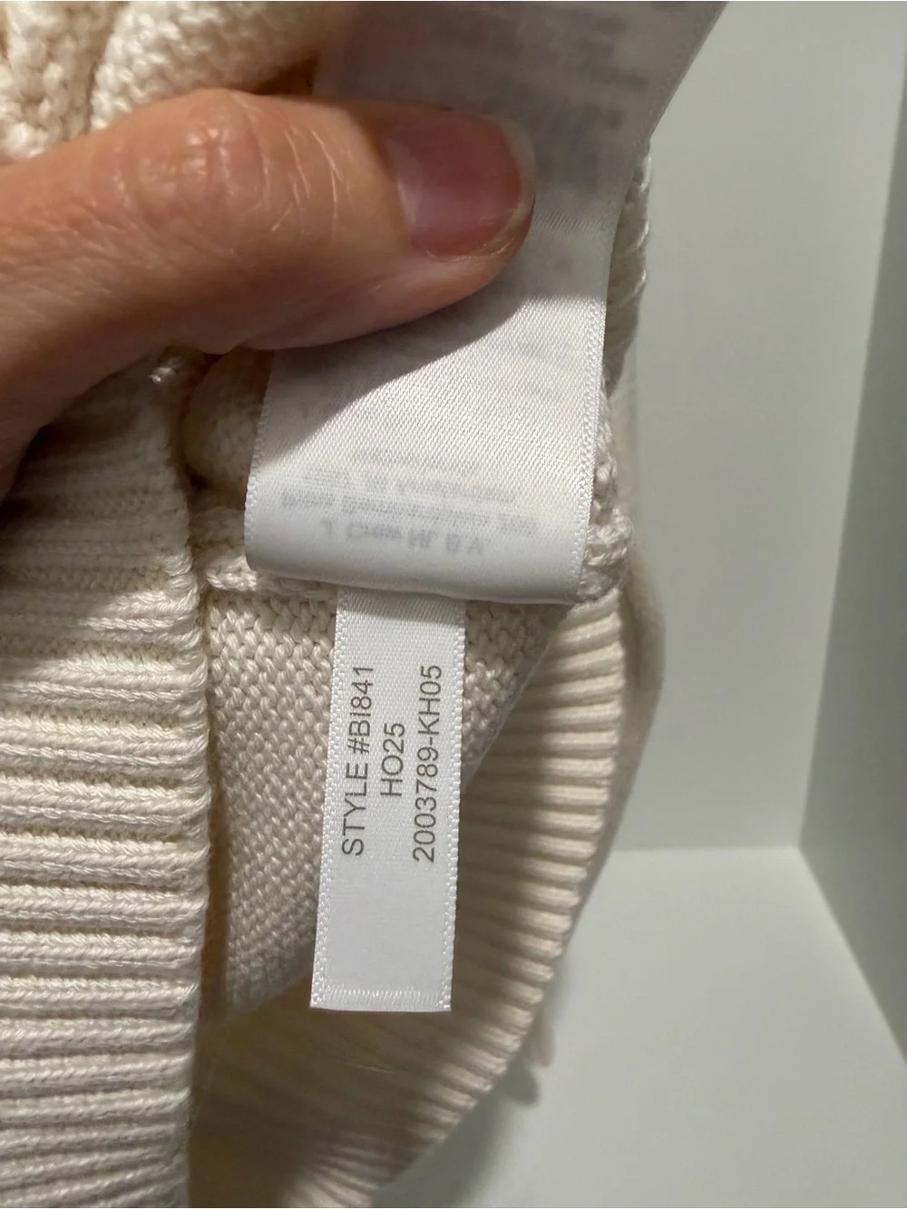 NEW J. Crew Mens Heritage cotton crewneck sweater Ivory Item BI841 Small